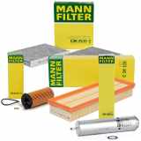 MANN Filterset 4-tlg BMW 5er F10 F11 518d 150/163 PS + 520d 190/205/211 PS B47