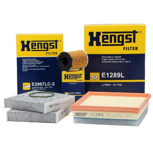 HENGST FILTER Ölfilter E40H D323 + Filter, Innenraumluft E2967LC-2 + Luftfilter E1289L Bild HENGST FILTER Ölfilter E40H D323 + Filter, Innenraumluft E2967LC-2 + Luftfilter E1289L