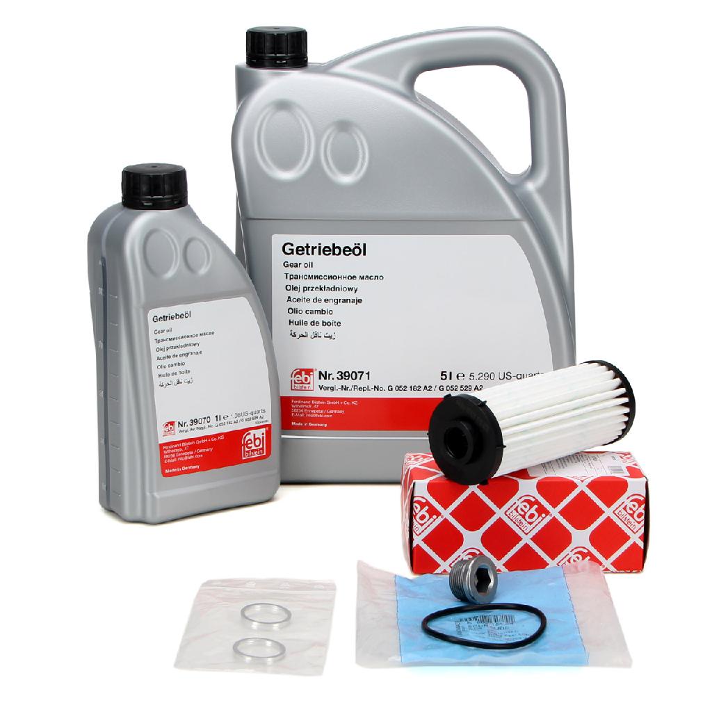 FEBI Getriebefilter + 6L Getriebeöl für AUDI SEAT SKODA VW 7-Gang DSG DQ500