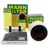 MANN-FILTER Filter, Innenraumluft CUK 2450 + Ölfilter HU 8005 z + Luftfilter C 16 114/3 x + Kraftstofffilter WK 6003