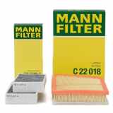 MANN-FILTER Filter, Innenraumluft CUK 23 005-2 + Luftfilter C 22 018