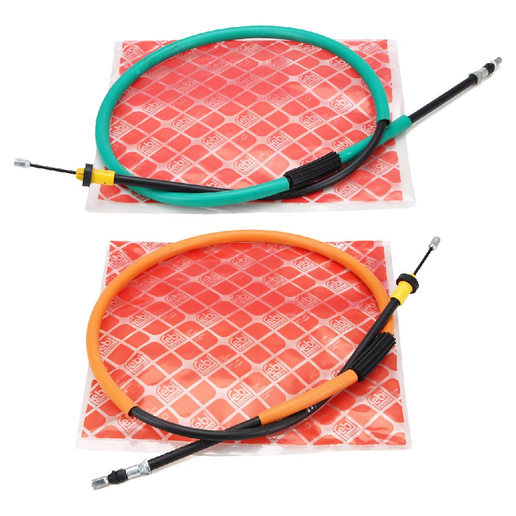 FEBI BILSTEIN Seilzug, Feststellbremse 49620 + Seilzug, Feststellbremse 49621