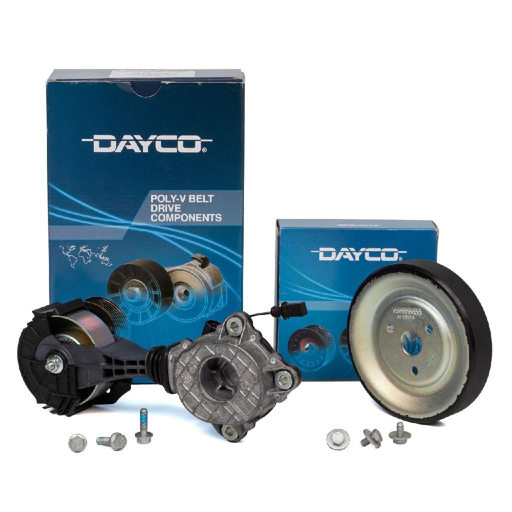DAYCO Umlenk-/Führungsrolle, Keilrippenriemen APV2978 + Riemenspanner, Keilrippenriemen APV3628