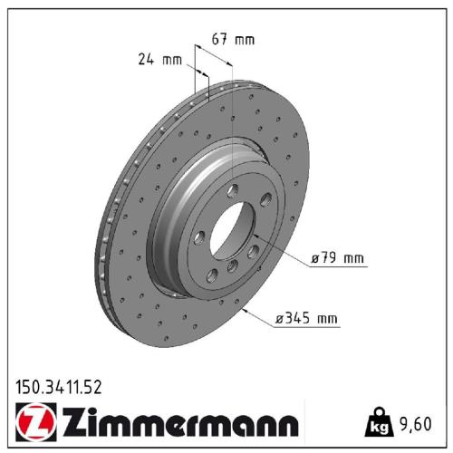 ZIMMERMANN Bremsscheibe 150.3411.52 + Bremsbelagsatz, Scheibenbremse 23447.170.1 FEBI BILSTEIN Warnkontakt, Bremsbelagverschleiß 23123 Bild ZIMMERMANN Bremsscheibe 150.3411.52 + Bremsbelagsatz, Scheibenbremse 23447.170.1 FEBI BILSTEIN Warnkontakt, Bremsbelagverschleiß 23123