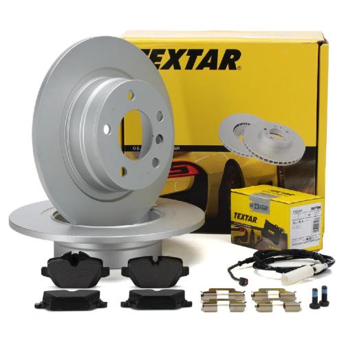 TEXTAR Bremsscheiben + Beläge + Wako BMW 1er E81 E87 3er E90 E92 ab 03.2010 hinten Bild TEXTAR Bremsscheiben + Beläge + Wako BMW 1er E81 E87 3er E90 E92 ab 03.2010 hinten