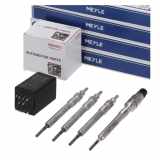 MEYLE Glühkerze 100 860 0002 + Glühkerze 114 860 0001 ASTEMO-HITACHI Relais, Glühanlage 2502149