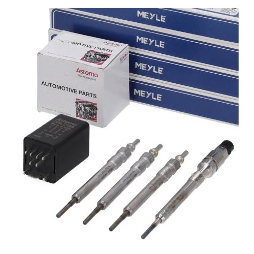MEYLE Glühkerze 100 860 0002 + Glühkerze 114 860 0001 ASTEMO-HITACHI Relais, Glühanlage 2502149 Bild MEYLE Glühkerze 100 860 0002 + Glühkerze 114 860 0001 ASTEMO-HITACHI Relais, Glühanlage 2502149