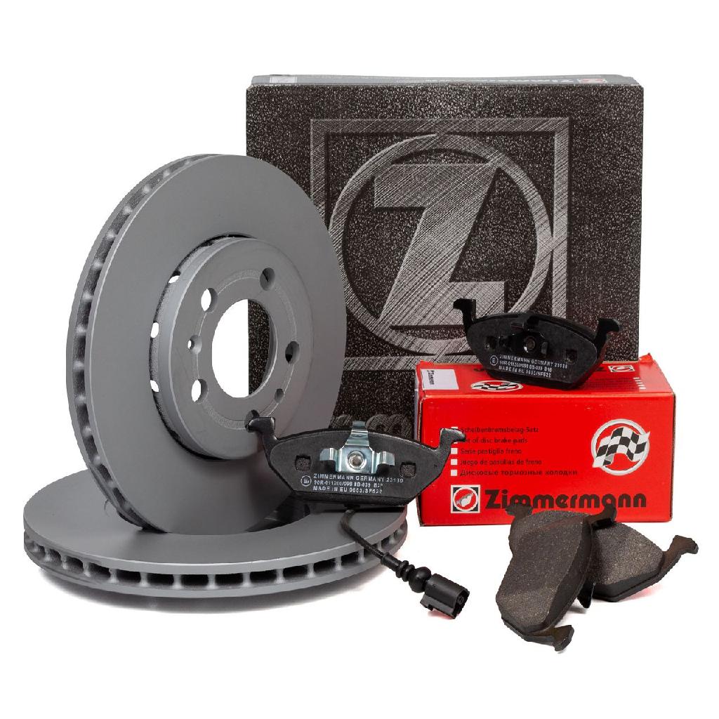 ZIMMERMANN Bremsbelagsatz, Scheibenbremse 23131.195.1 + Bremsscheibe 100.1246.20