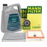 MANN Filterset + 5L ORIGINAL 0W20 Motoröl VW Golf 7 8 A3 8V 8Y Q2 Leon KL 1.0/1.5 TSI