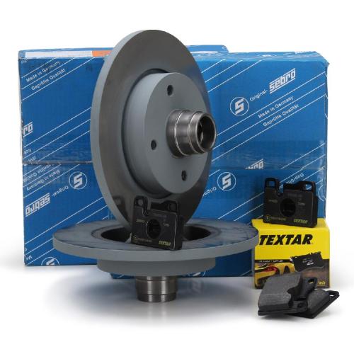 SEBRO Bremsscheiben + TEXTAR Bremsbeläge PORSCHE 924 2.0 125 PS 1975-1989 vorne Bild SEBRO Bremsscheiben + TEXTAR Bremsbeläge PORSCHE 924 2.0 125 PS 1975-1989 vorne