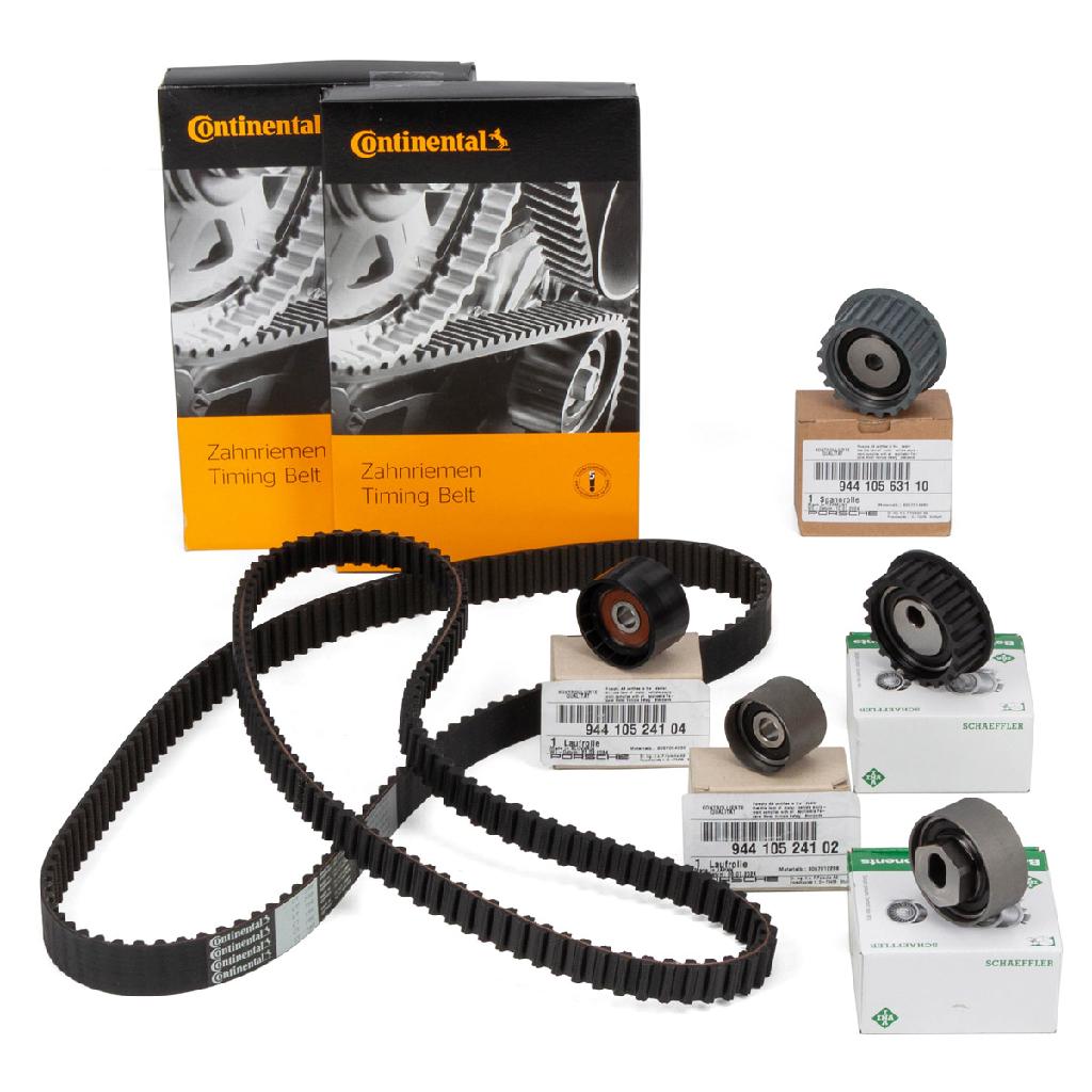 CONTI Zahnriemen INA Spannrollen Umlenkrollen PORSCHE 944 2.5 S 3.0 S2 + 968 3.0