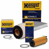 HENGST FILTER Filter, Innenraumluft E2948LC + Ölfilter E73H D134 + Luftfilter E675L01 D157