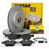 TEXTAR Bremsscheiben + Beläge + Wako BMW 3er E46 330i 330xi 330d 330xd vorne