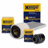 HENGST FILTER Ölfilter H314W01 + Luftfilter E1017L + Filter, Innenraumluft E961LC