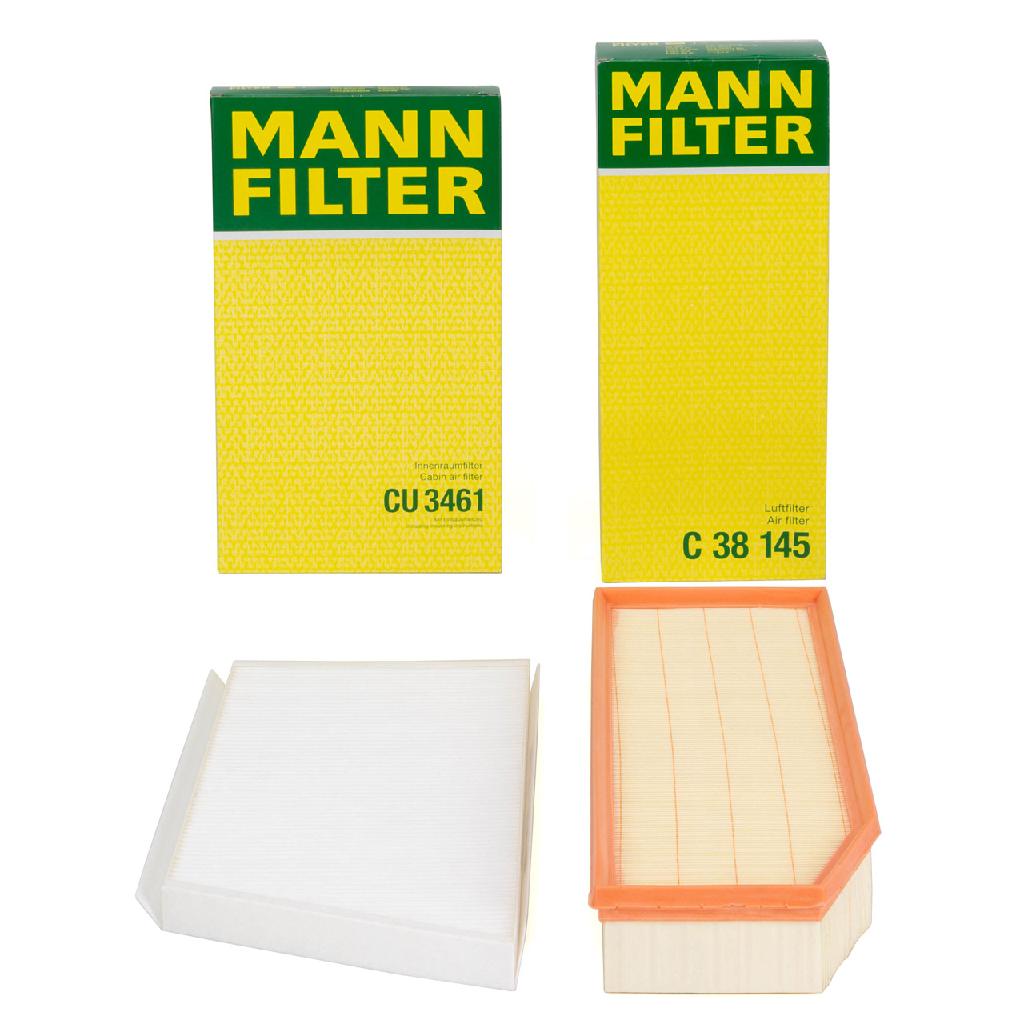 MANN-FILTER Luftfilter C 38 145 + Filter, Innenraumluft CU 3461