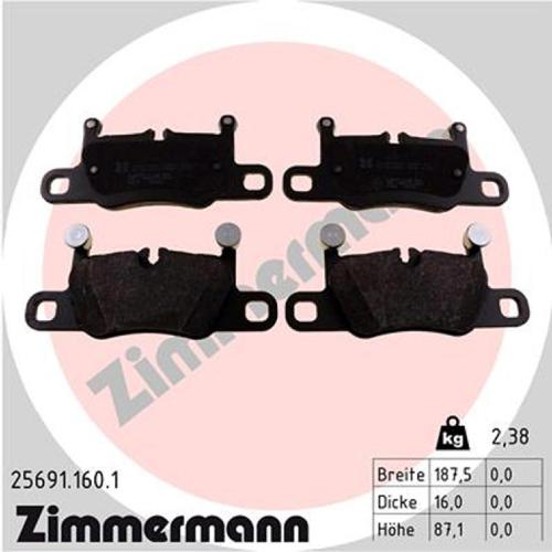 ZIMMERMANN Bremsscheiben + Beläge + Wako PORSCHE 991 3.0 Carrera / T 370 PS hinten Bild ZIMMERMANN Bremsscheiben + Beläge + Wako PORSCHE 991 3.0 Carrera / T 370 PS hinten