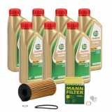 7 Liter CASTROL Edge Motoröl ÖL 5W30 M BMW Longlife-04 + MANN Ölfilter HU6004x