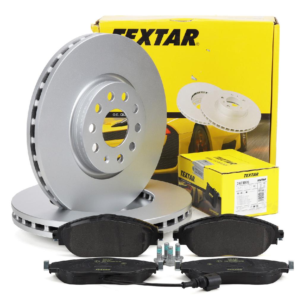 TEXTAR Bremsbelagsatz, Scheibenbremse 2473801 + Bremsscheibe 92232405