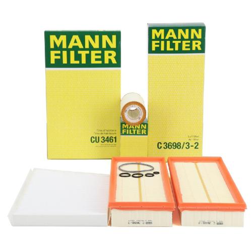MANN-FILTER Luftfilter C 3698/3-2 + Filter, Innenraumluft CU 3461 + Ölfilter HU 718/5 x Bild MANN-FILTER Luftfilter C 3698/3-2 + Filter, Innenraumluft CU 3461 + Ölfilter HU 718/5 x