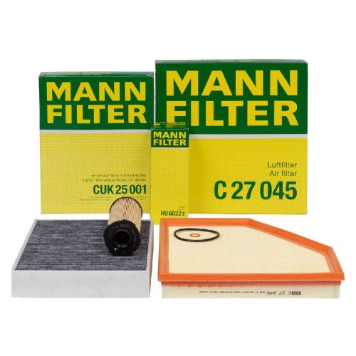 MANN-FILTER Luftfilter C 27 045 + Filter, Innenraumluft CUK 25 001 + Ölfilter HU 6022 z Bild MANN-FILTER Luftfilter C 27 045 + Filter, Innenraumluft CUK 25 001 + Ölfilter HU 6022 z