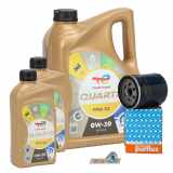 7L TOTAL QUARTZ 0W30 Motoröl + PURFLUX Ölfilter CITROEN Jumper PEUGEOT Boxer 2.2 BlueHDI