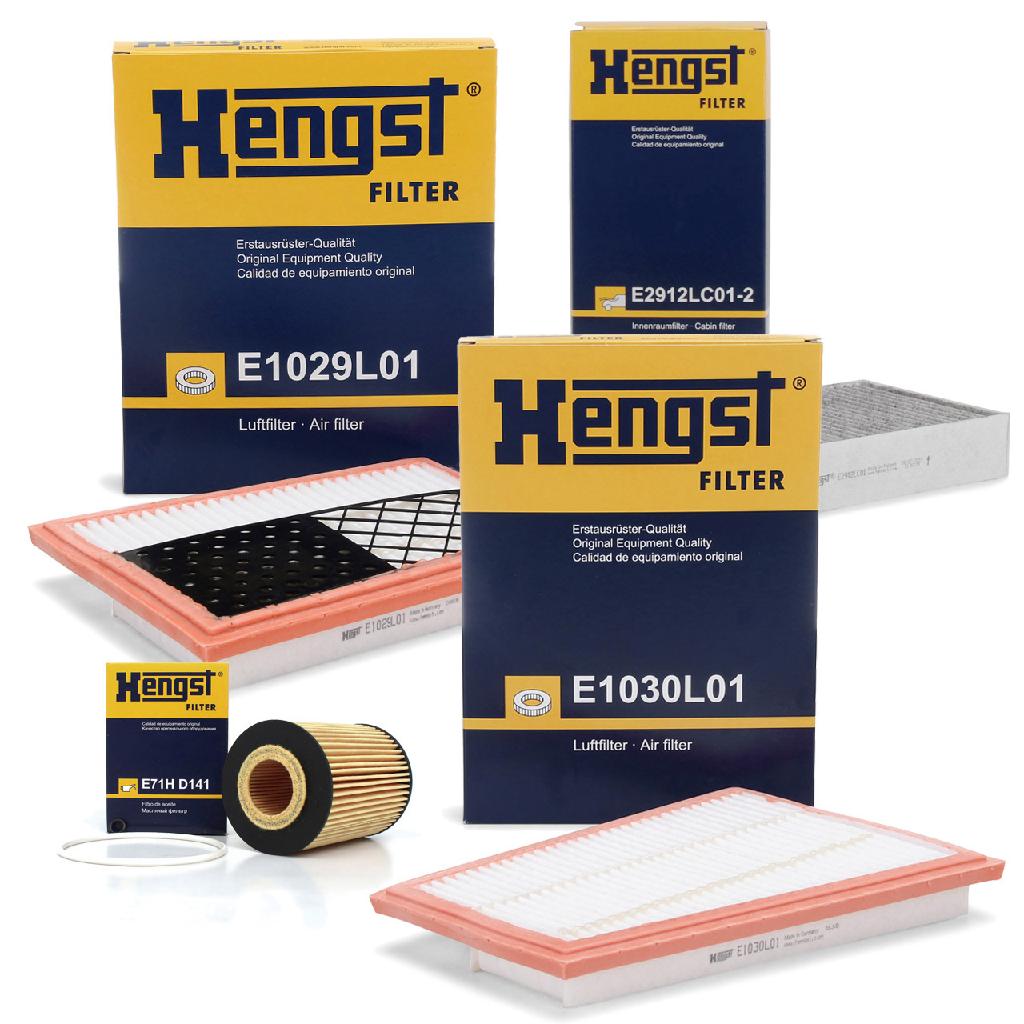 HENGST FILTER Luftfilter E1030L01 + Ölfilter E71H D141 + Luftfilter E1029L01 + Filter, Innenraumluft E2912LC01-2