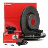 BREMBO Bremsscheiben + Beläge + Wako MERCEDES W205 C450 C43 AMG X253 C253 hinten