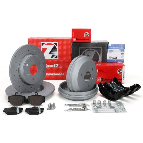 ATE Zubehörsatz, Bremsbacken 03.0137-9308.2 ZIMMERMANN Bremstrommel 405.4101.20 + Bremsscheibe 405.4102.52 + Bremsbelagsatz, Scheibenbremse 21999.160.1 + Bremsbackensatz 10990.128.4 Bild ATE Zubehörsatz, Bremsbacken 03.0137-9308.2 ZIMMERMANN Bremstrommel 405.4101.20 + Bremsscheibe 405.4102.52 + Bremsbelagsatz, Scheibenbremse 21999.160.1 + Bremsbackensatz 10990.128.4