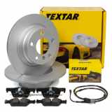 TEXTAR Bremsscheiben + Beläge + Sensor BMW 1er F20 F21 2er F22 F23 ohne M-Technik hinten