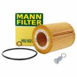 MANN HU925/4x Ölfilter + Schraube BMW E36 E46 E39 E60 E61 E38 E55-67 X3 X5 M50 M52 M54