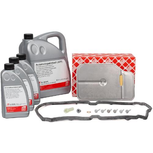 FEBI BILSTEIN Getriebeöl 36449 + Hydraulikfiltersatz, Automatikgetriebe 100250 + Getriebeöl 29449 Bild FEBI BILSTEIN Getriebeöl 36449 + Hydraulikfiltersatz, Automatikgetriebe 100250 + Getriebeöl 29449