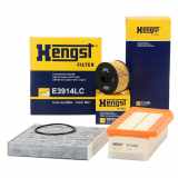 HENGST FILTER Ölfilter E823H D263 + Luftfilter E1440L + Filter, Innenraumluft E3914LC