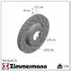 ZIMMERMANN Bremsscheibe 150.3419.70 + Bremsscheibe 150.3420.70 Bild ZIMMERMANN Bremsscheibe 150.3419.70 + Bremsscheibe 150.3420.70
