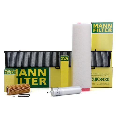 MANN-FILTER Ölfilter HU 721/4 x + Luftfilter C 15 143/1 + Filter, Innenraumluft CUK 8430 + Kraftstofffilter WK 5001 Bild MANN-FILTER Ölfilter HU 721/4 x + Luftfilter C 15 143/1 + Filter, Innenraumluft CUK 8430 + Kraftstofffilter WK 5001