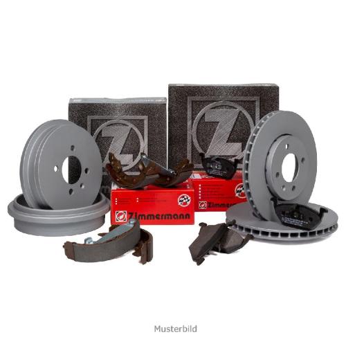 ZIMMERMANN Bremsbackensatz 20990.128.3 + Bremstrommel 250.1775.20 + Bremsscheibe 250.1363.20 + Bremsbelagsatz, Scheibenbremse 24283.165.1 Bild ZIMMERMANN Bremsbackensatz 20990.128.3 + Bremstrommel 250.1775.20 + Bremsscheibe 250.1363.20 + Bremsbelagsatz, Scheibenbremse 24283.165.1