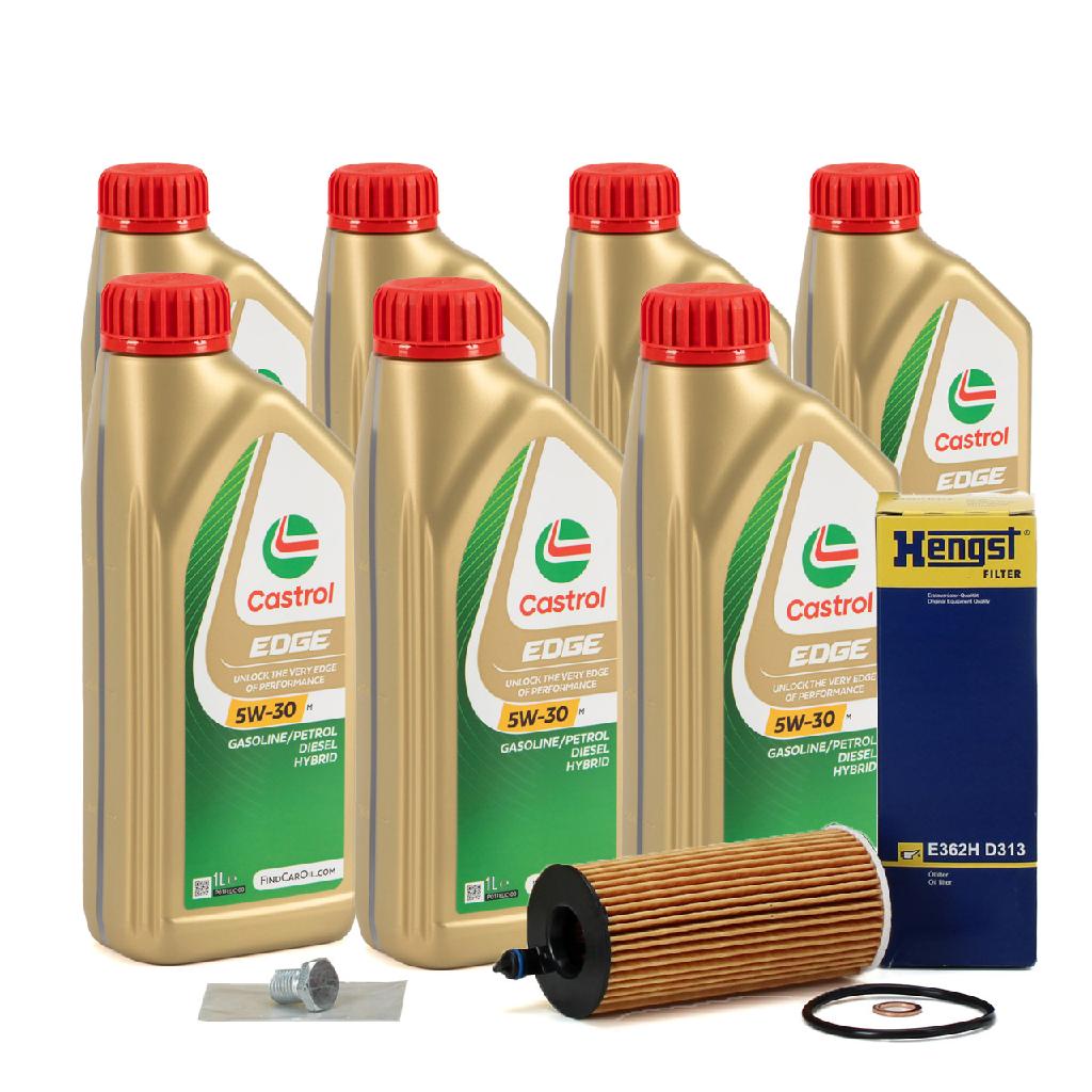 7L CASTROL Edge Motoröl ÖL 5W30 M LL04 + HENGST Ölfilter BMW TOYOTA B58