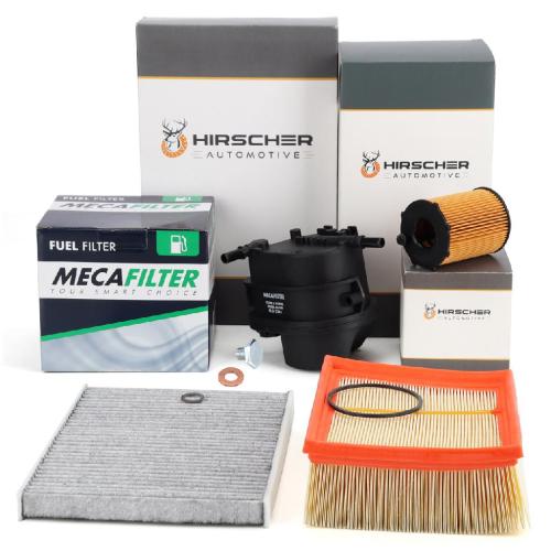 HIRSCHER Filterset Filterpaket 4-tlg FORD Fiesta 6 MK6 1.4 TDCi 68 PS F6JD 08.2008-09.2012 Bild HIRSCHER Filterset Filterpaket 4-tlg FORD Fiesta 6 MK6 1.4 TDCi 68 PS F6JD 08.2008-09.2012