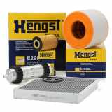 HENGST FILTER Luftfilter E1055L + Ölfilter E115H01 D208 + Kraftstofffilter H355WK + Filter, Innenraumluft E2996LC
