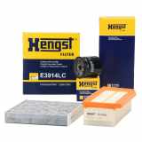 HENGST FILTER Ölfilter H14W42 + Luftfilter E1440L + Filter, Innenraumluft E3914LC