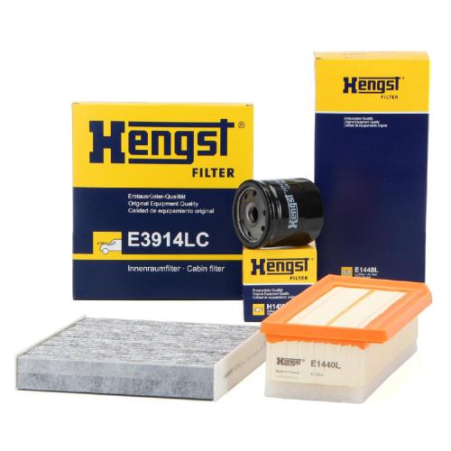 HENGST FILTER Ölfilter H14W42 + Luftfilter E1440L + Filter, Innenraumluft E3914LC Bild HENGST FILTER Ölfilter H14W42 + Luftfilter E1440L + Filter, Innenraumluft E3914LC