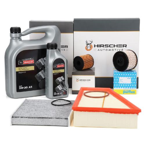 HIRSCHER Filterset 4-tlg + 6L ORIGINAL 5W30 Motoröl FORD Galaxy S-Max (WA6) 2.0 TDCi Bild HIRSCHER Filterset 4-tlg + 6L ORIGINAL 5W30 Motoröl FORD Galaxy S-Max (WA6) 2.0 TDCi
