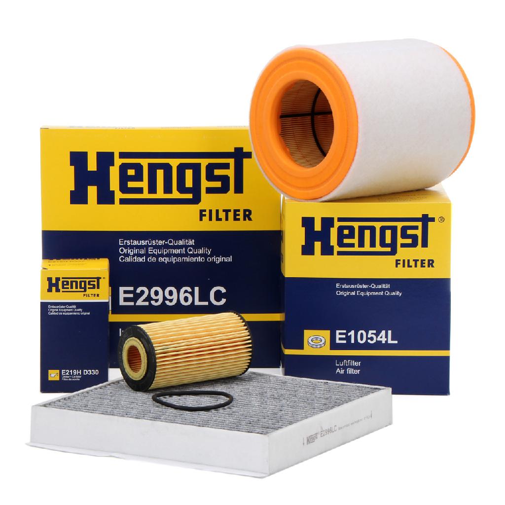 HENGST FILTER Luftfilter E1054L + Ölfilter E219H D330 + Filter, Innenraumluft E2996LC