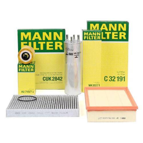 MANN-FILTER Filter, Innenraumluft CUK 2842 + Kraftstofffilter WK 857/1 + Ölfilter HU 719/7 x + Luftfilter C 32 191 Bild MANN-FILTER Filter, Innenraumluft CUK 2842 + Kraftstofffilter WK 857/1 + Ölfilter HU 719/7 x + Luftfilter C 32 191