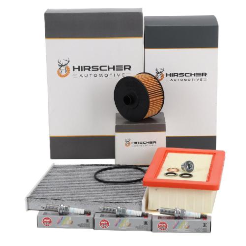 HIRSCHER Filterset + 3x NGK Zündkerze RENAULT Twingo 3 SMART ForFour ForTwo 453 0.9 Bild HIRSCHER Filterset + 3x NGK Zündkerze RENAULT Twingo 3 SMART ForFour ForTwo 453 0.9