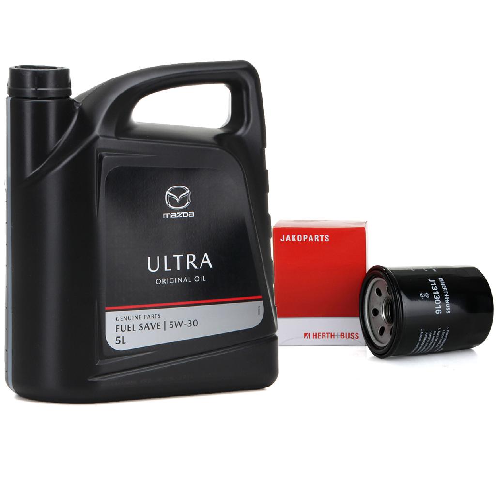 5L 5 Liter ORIGINAL Motoröl ÖL ULTRA 5W30 + H+B Ölfilter MAZDA 323 626 MX-3 MX-6 Xedos 6 9