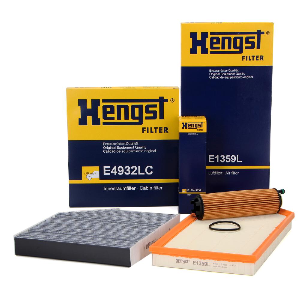 HENGST FILTER Luftfilter E1359L + Ölfilter E159H D311 + Filter, Innenraumluft E5967LC