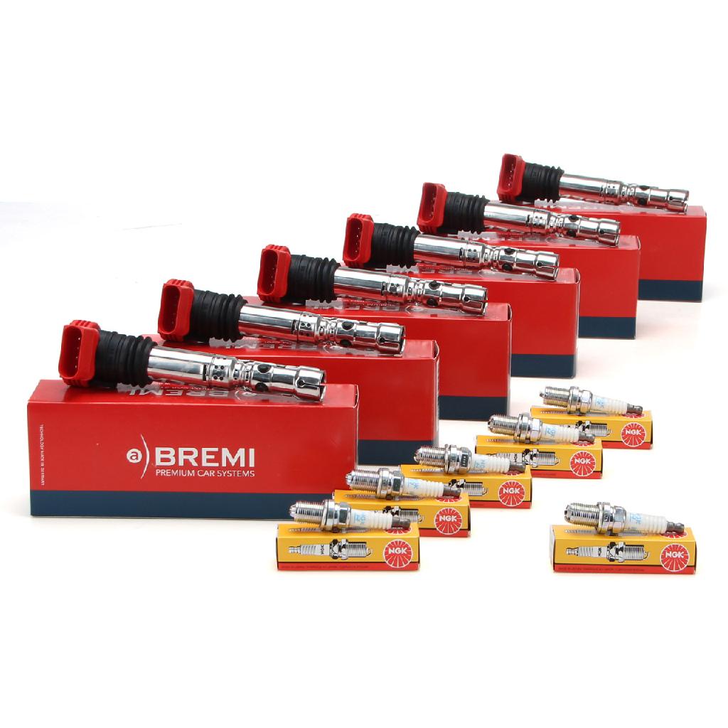 NGK Zündkerze 3584 BREMI Zündspule 20125