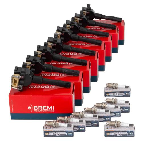 8x BREMI Zündspule + 8x BERU Zündkerze BMW 5er E34 7er E32 E38 8er E31 211/218/286 PS M60 Bild 8x BREMI Zündspule + 8x BERU Zündkerze BMW 5er E34 7er E32 E38 8er E31 211/218/286 PS M60