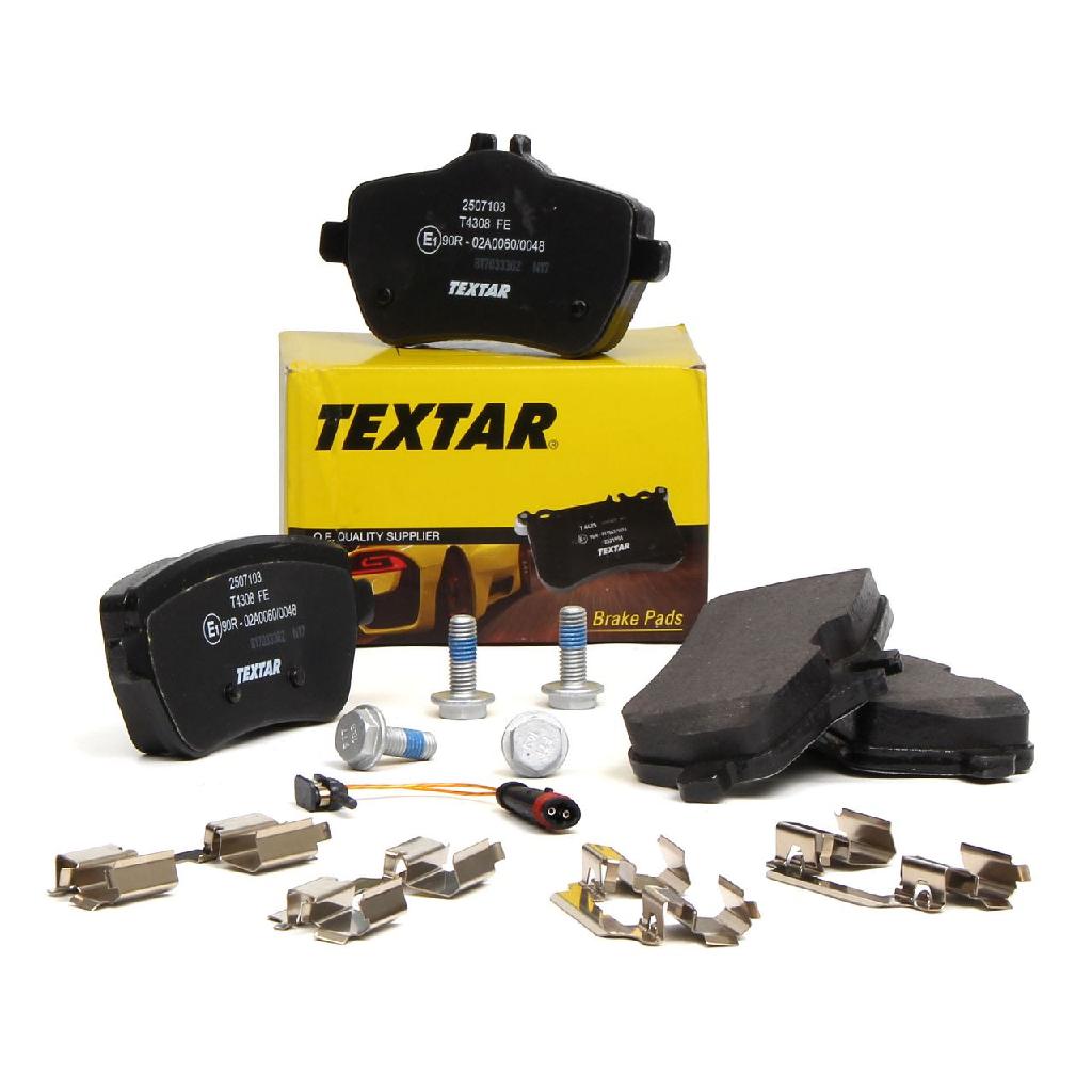 TEXTAR 2507103 Bremsbeläge + Wako MERCEDES S-Klasse W222 A217 C217 hinten