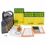 MANN Filterset 3-tlg + 9L ORIGINAL 5W30 MB 229.51 Motoröl MERCEDES W203 S203 C/A209 OM642